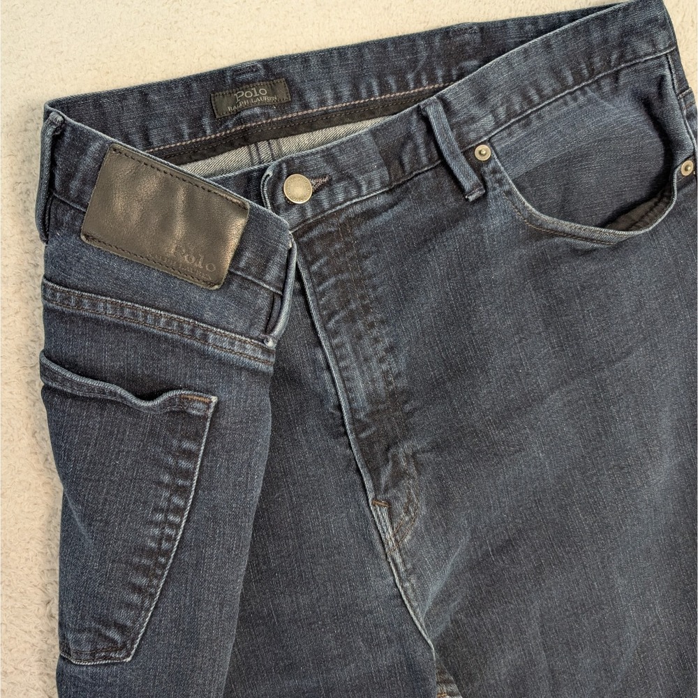 Polo Ralph Lauren Mens The Prospect Straight Leg Dark Wash Jeans Blue Sz 44Bx34